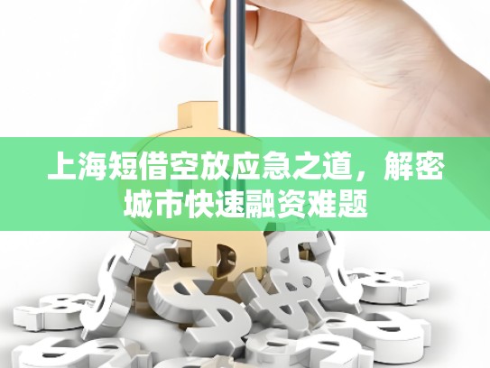 上海短借空放應(yīng)急之道，解密城市快速融資難題