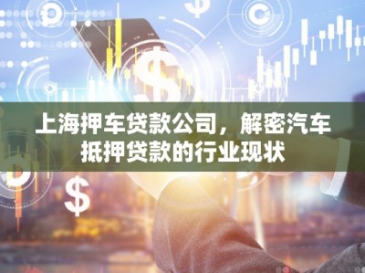 上海押車(chē)貸款公司，解密汽車(chē)抵押貸款的行業(yè)現(xiàn)狀