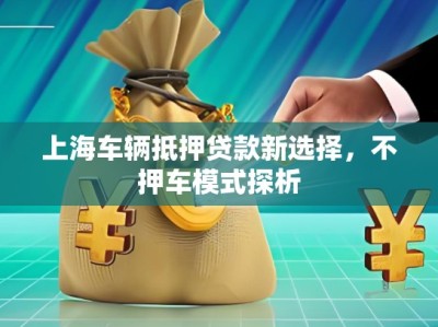 上海車輛抵押貸款新選擇，不押車模式探析