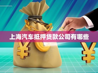 上海汽車(chē)抵押貸款公司有哪些